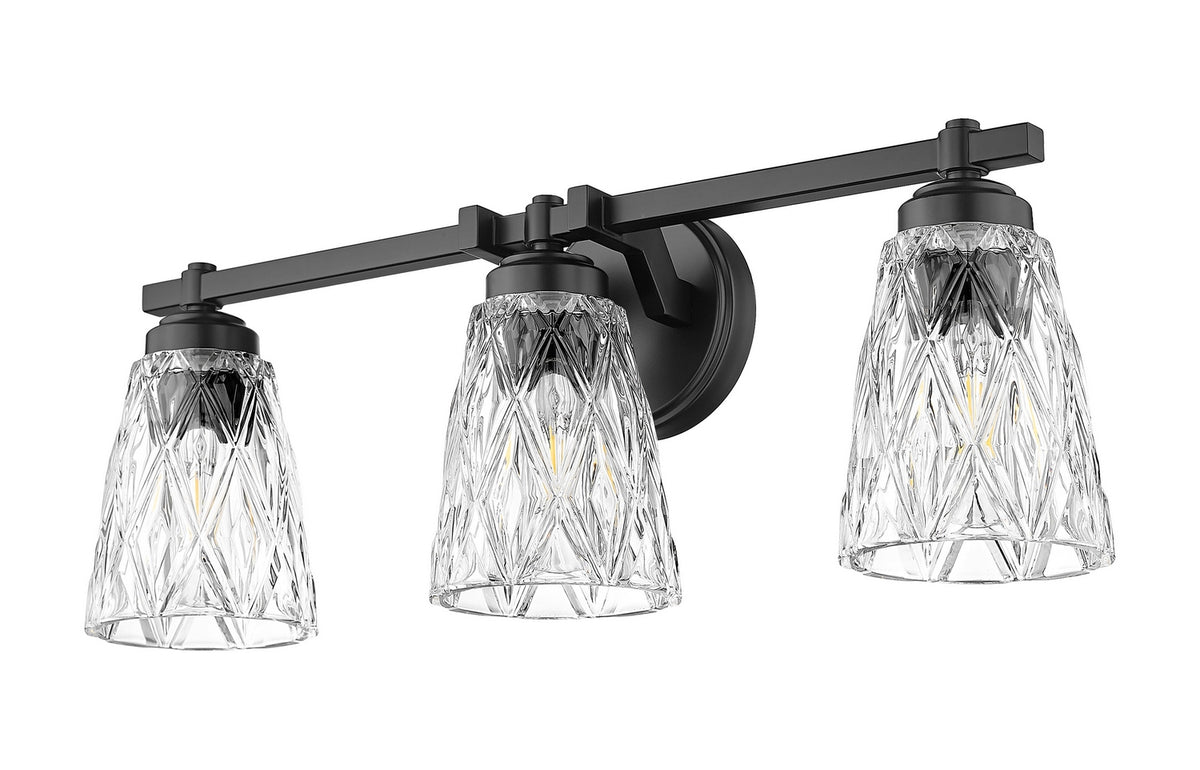 Luminaire de vanité Andree Noir mat, 24" – vue 5