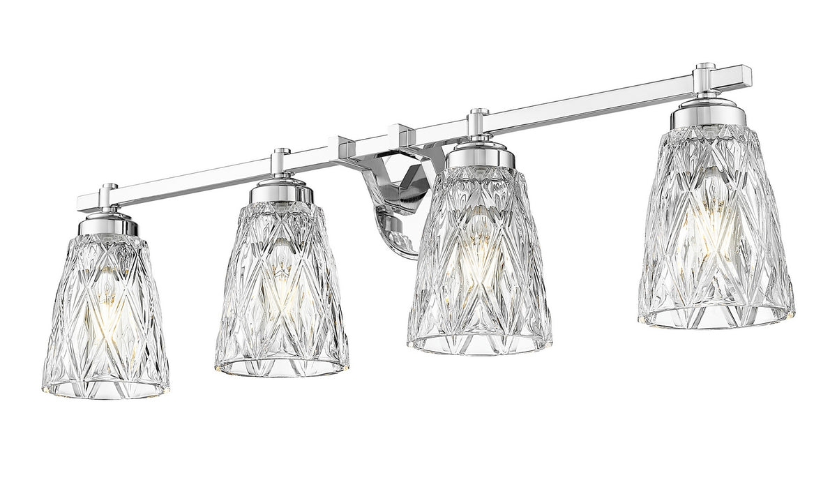 Luminaire de vanité Andree Chrome, 32" – vue 3