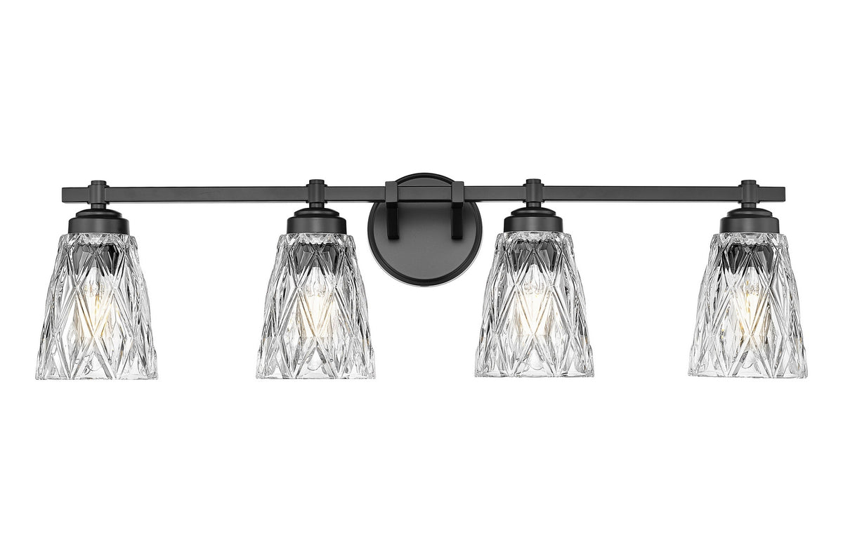 Luminaire de vanité Andree Noir mat, 32" – vue 2