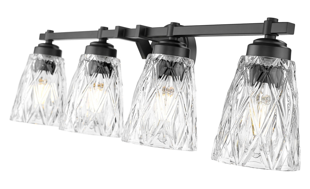 Luminaire de vanité Andree Noir mat, 32" – vue 4