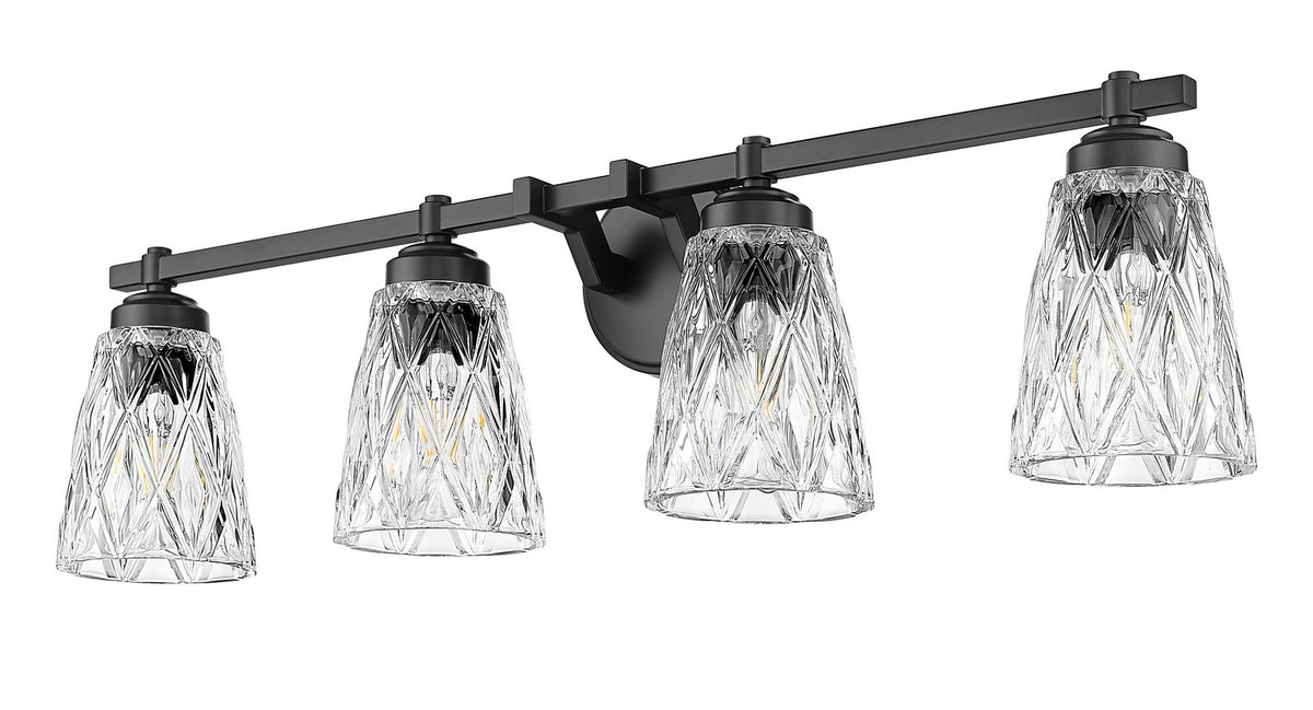 Luminaire de vanité Andree Noir mat, 32" – vue 5