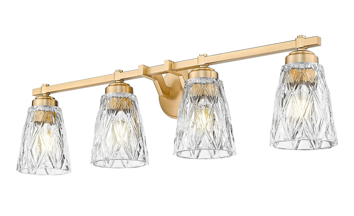 Luminaire de vanité Andree Or moderne, 32" – vue 3