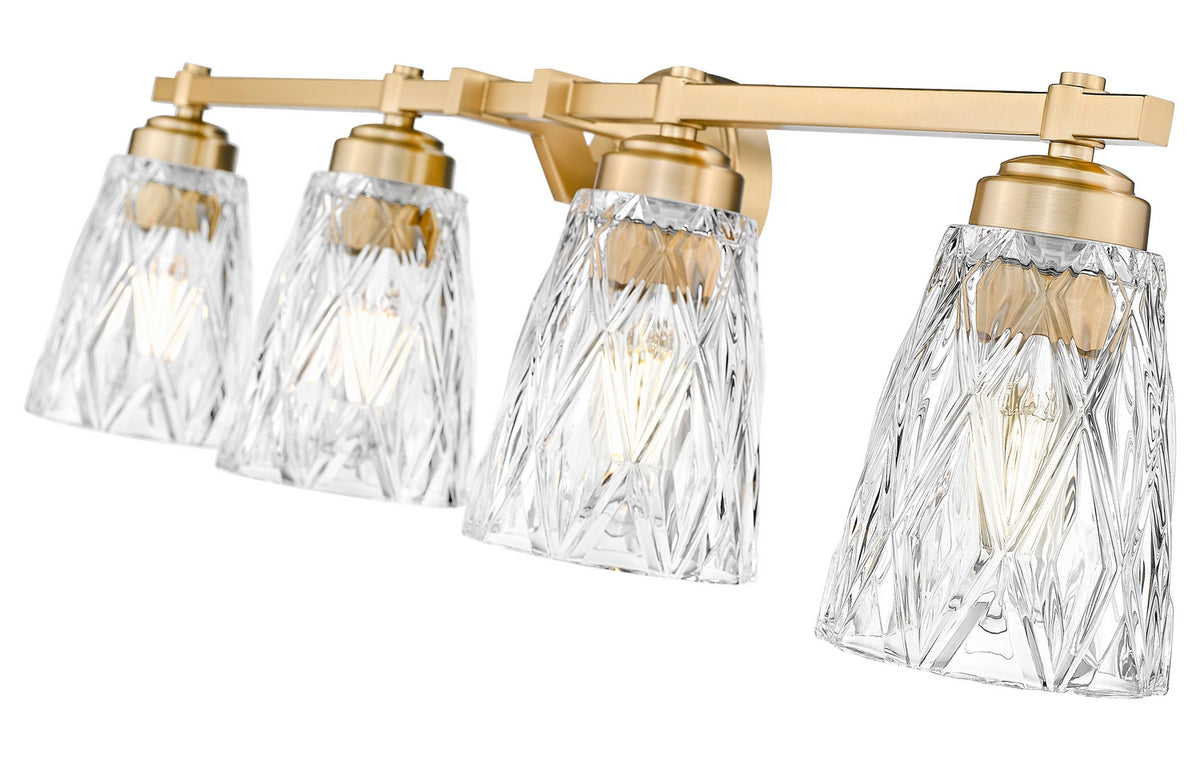 Luminaire de vanité Andree Or moderne, 32" – vue 4