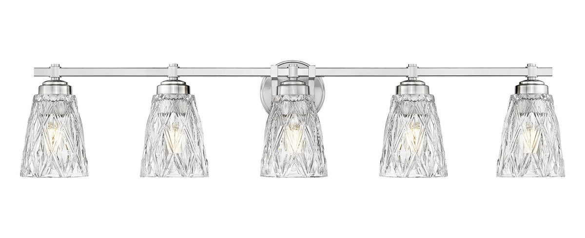 Luminaire de vanité Andree Nickel brossé, 40" – vue 2