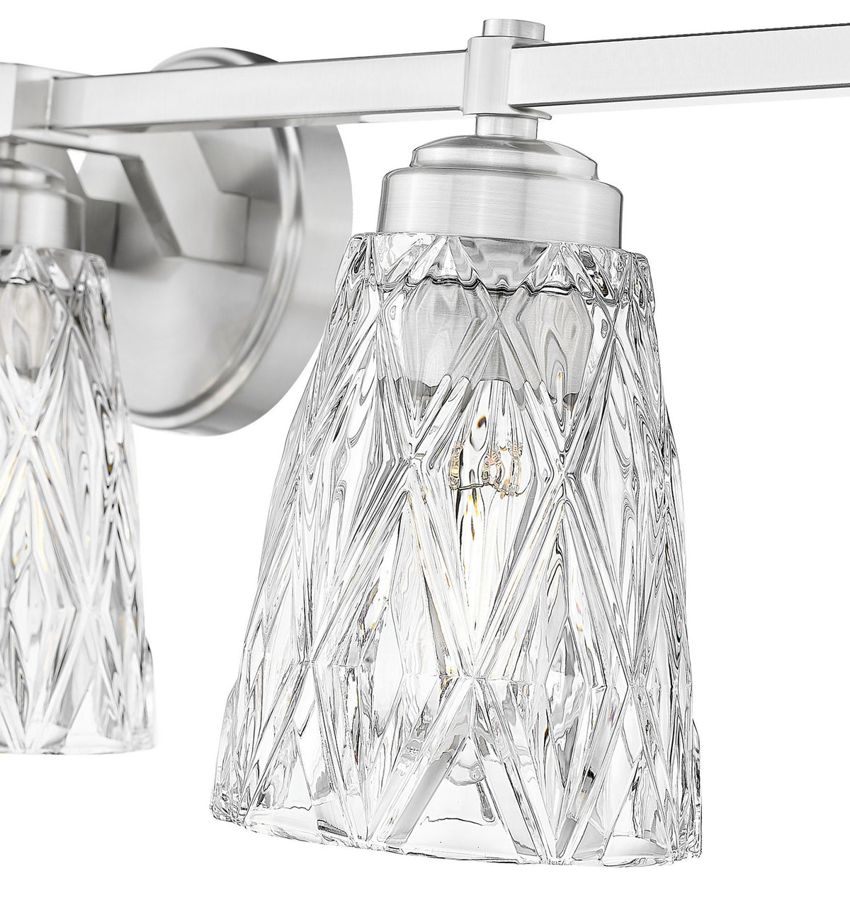 Luminaire de vanité Andree Nickel brossé, 40" – vue 3
