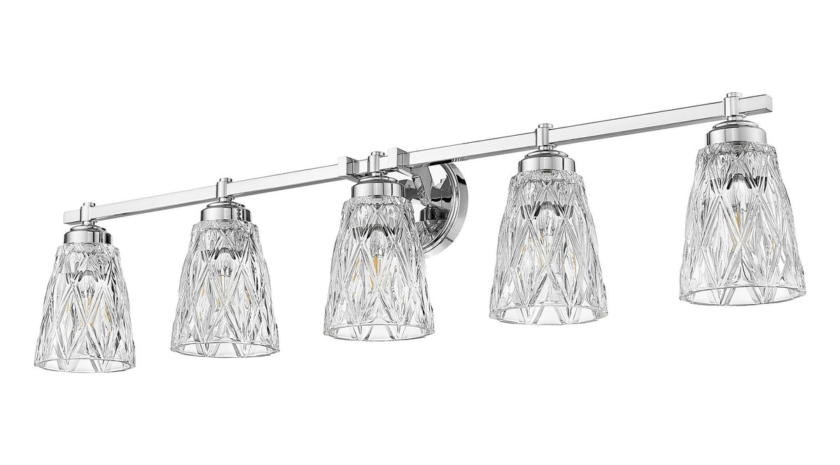 Luminaire de vanité Andree Chrome, 40" – vue 5