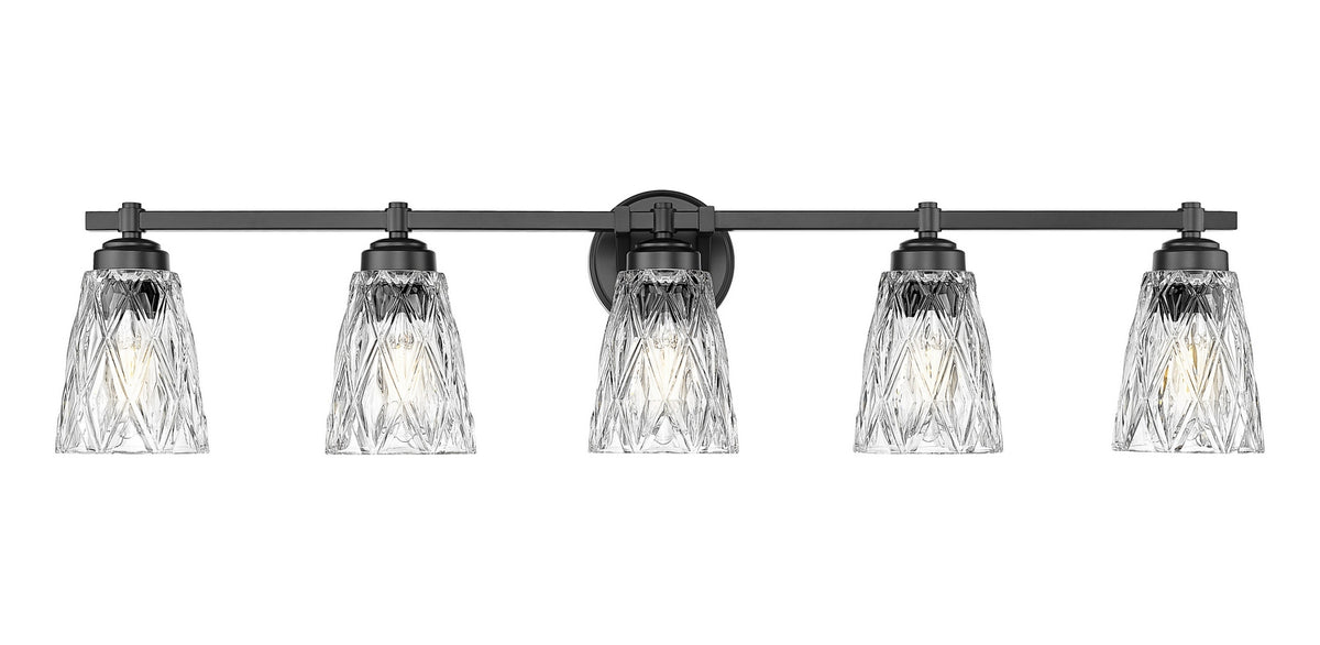 Luminaire de vanité Andree Noir mat, 40" – vue 2