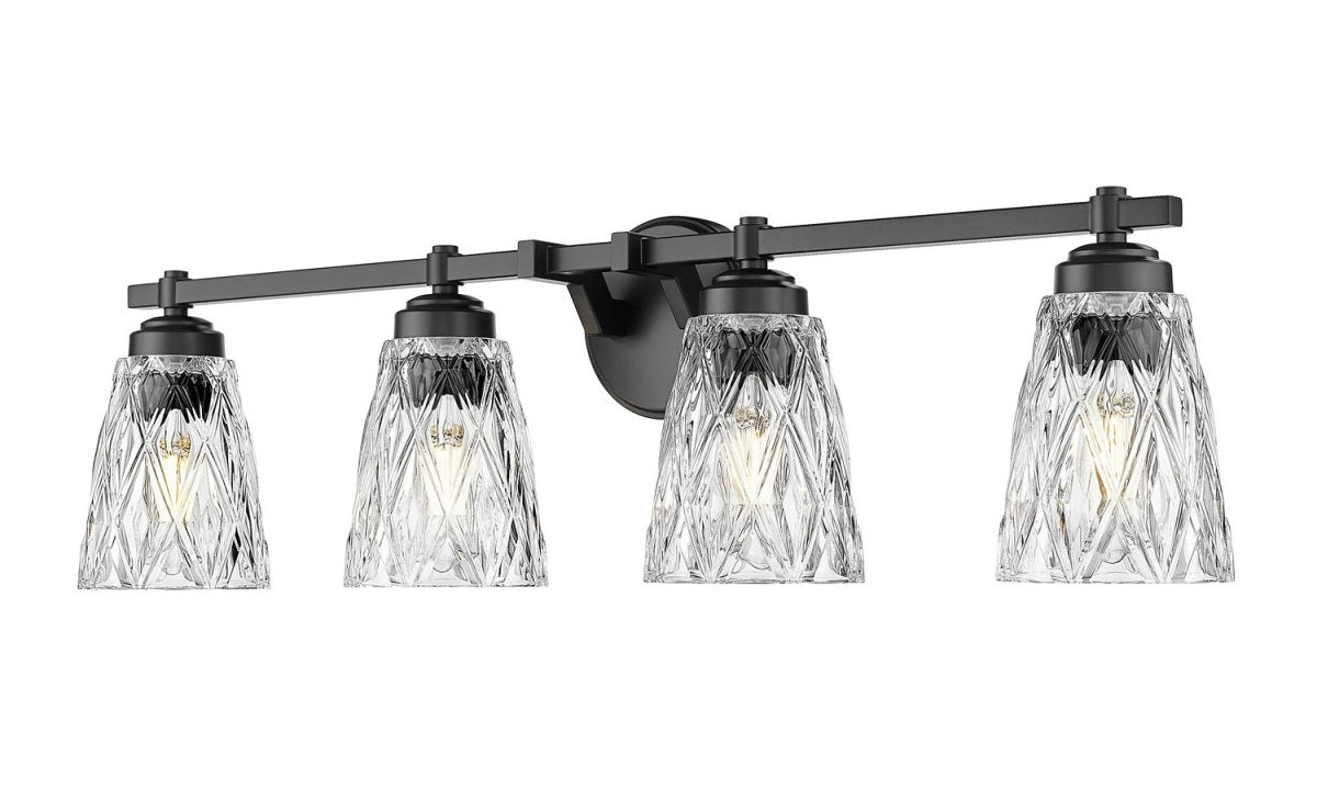 Luminaire de vanité Andree - Noir mat 32" by Z-Lite | Luminaires & cie
