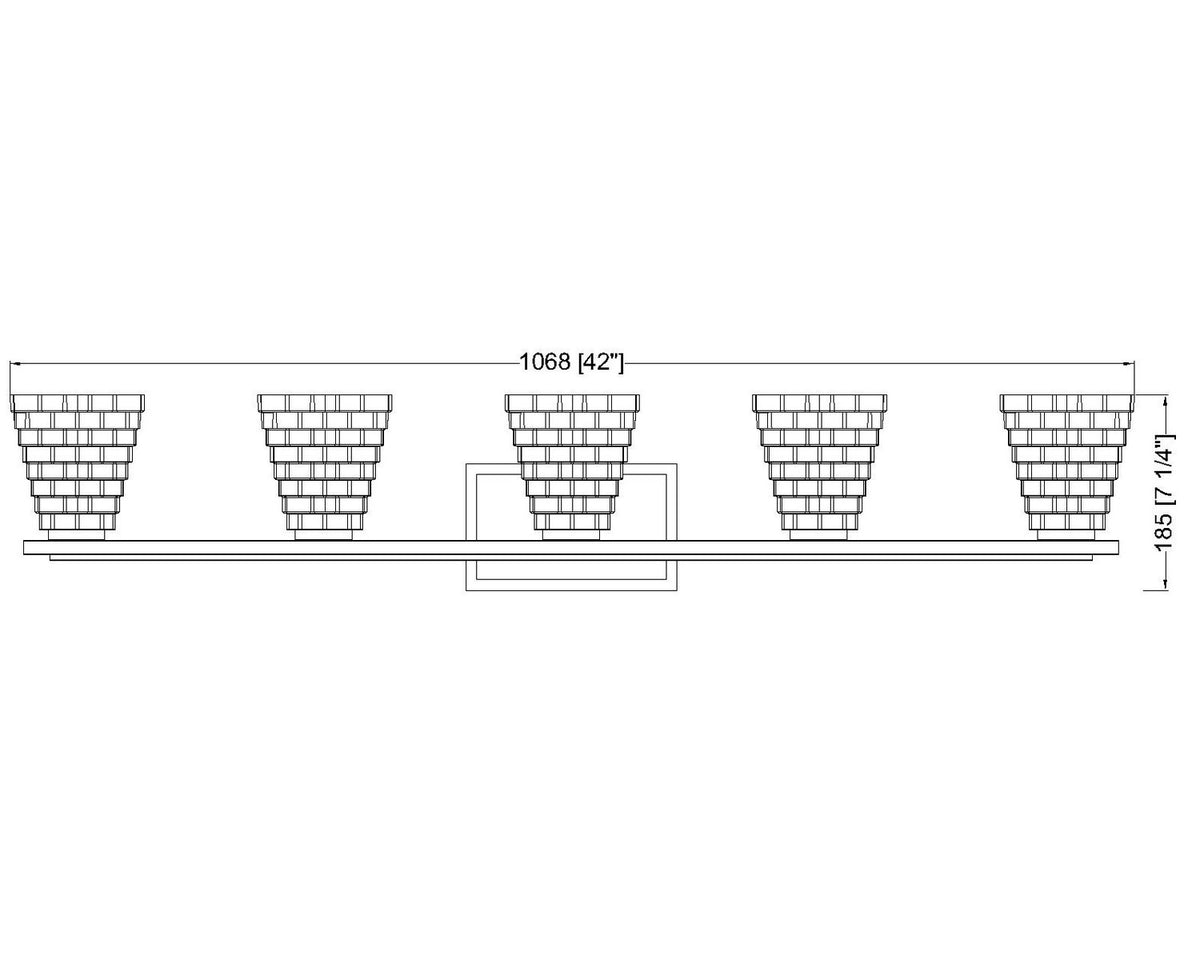 Luminaire de vanité Annalise Nickel brossé, 42" – vue 6