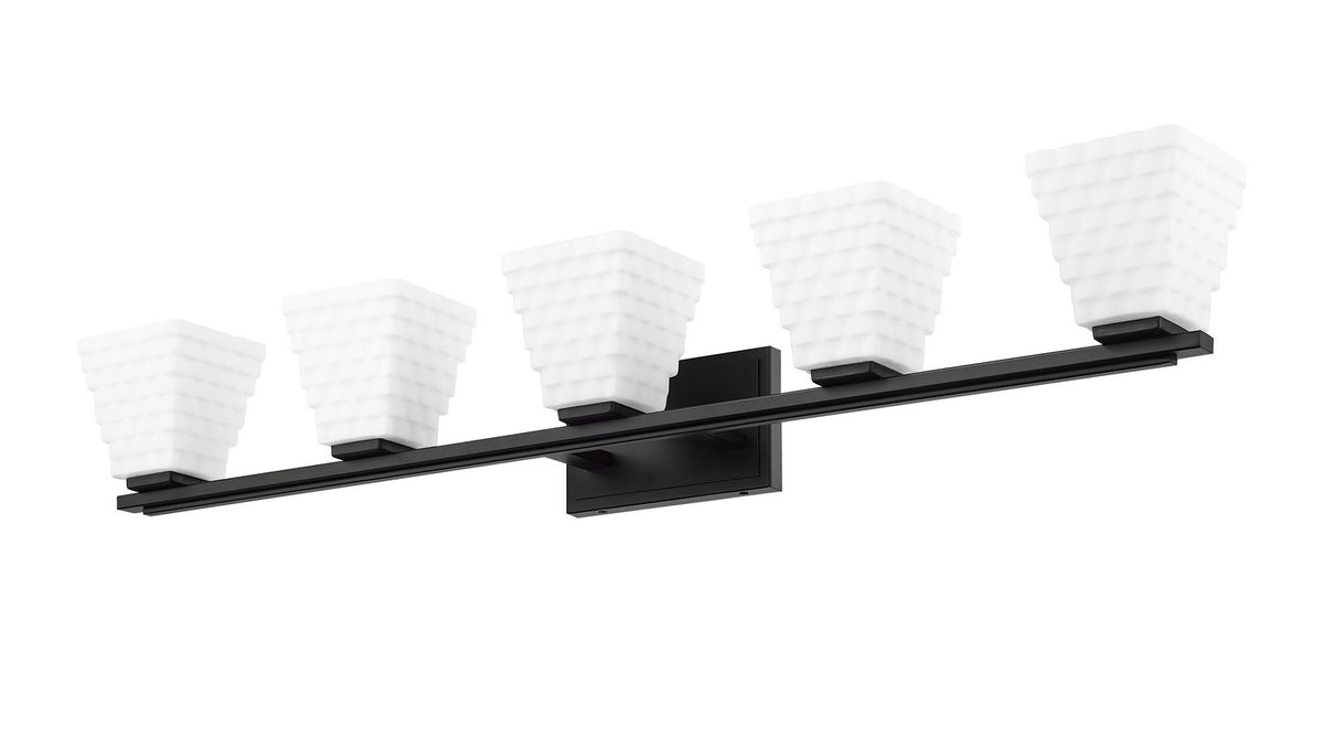 Luminaire de vanité Annalise Noir mat, 42" – vue 4