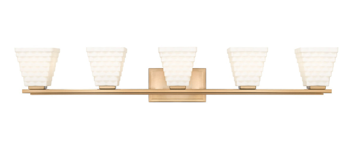 Luminaire de vanité Annalise Or moderne, 42" – vue 2