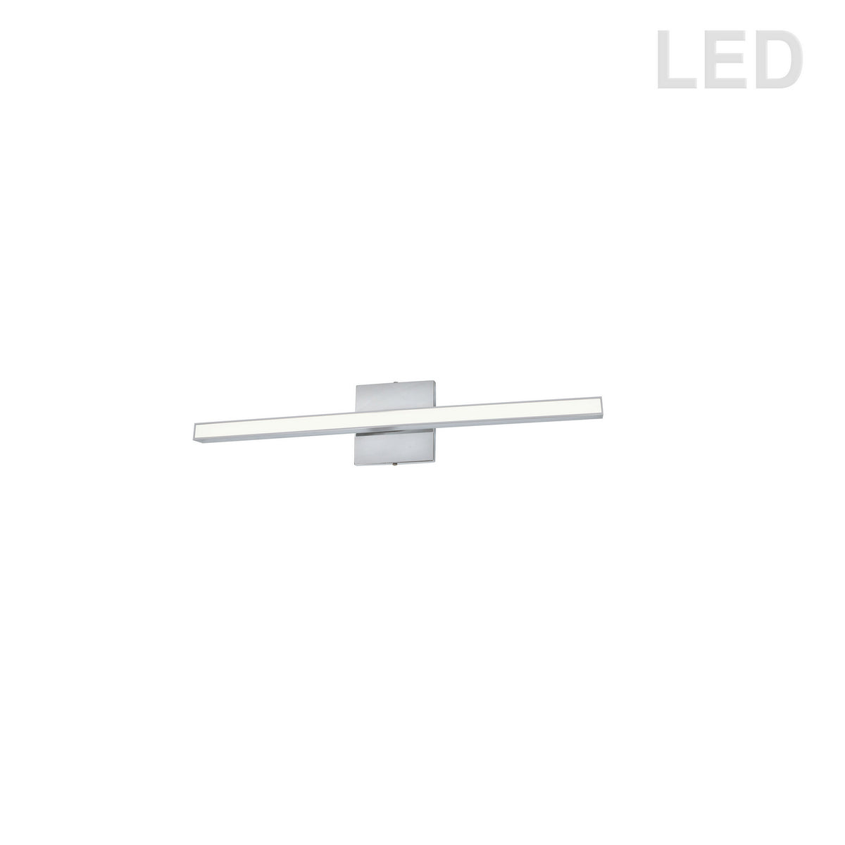 Barre d'éclairage de salle de bain Arandel 23 3/4", 1 1/2", Chrome poli – Dainolite