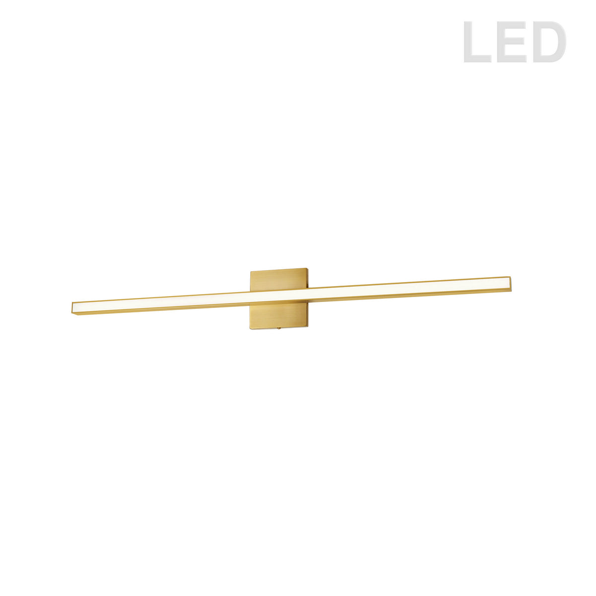 Barre d'éclairage de salle de bain Arandel 35 1/2", 1 1/2", Laiton vieilli – Dainolite