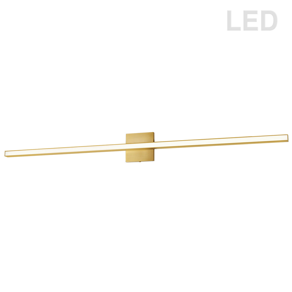 Barre d'éclairage de salle de bain Arandel 47 1/2", 1 1/2", Laiton vieilli – Dainolite