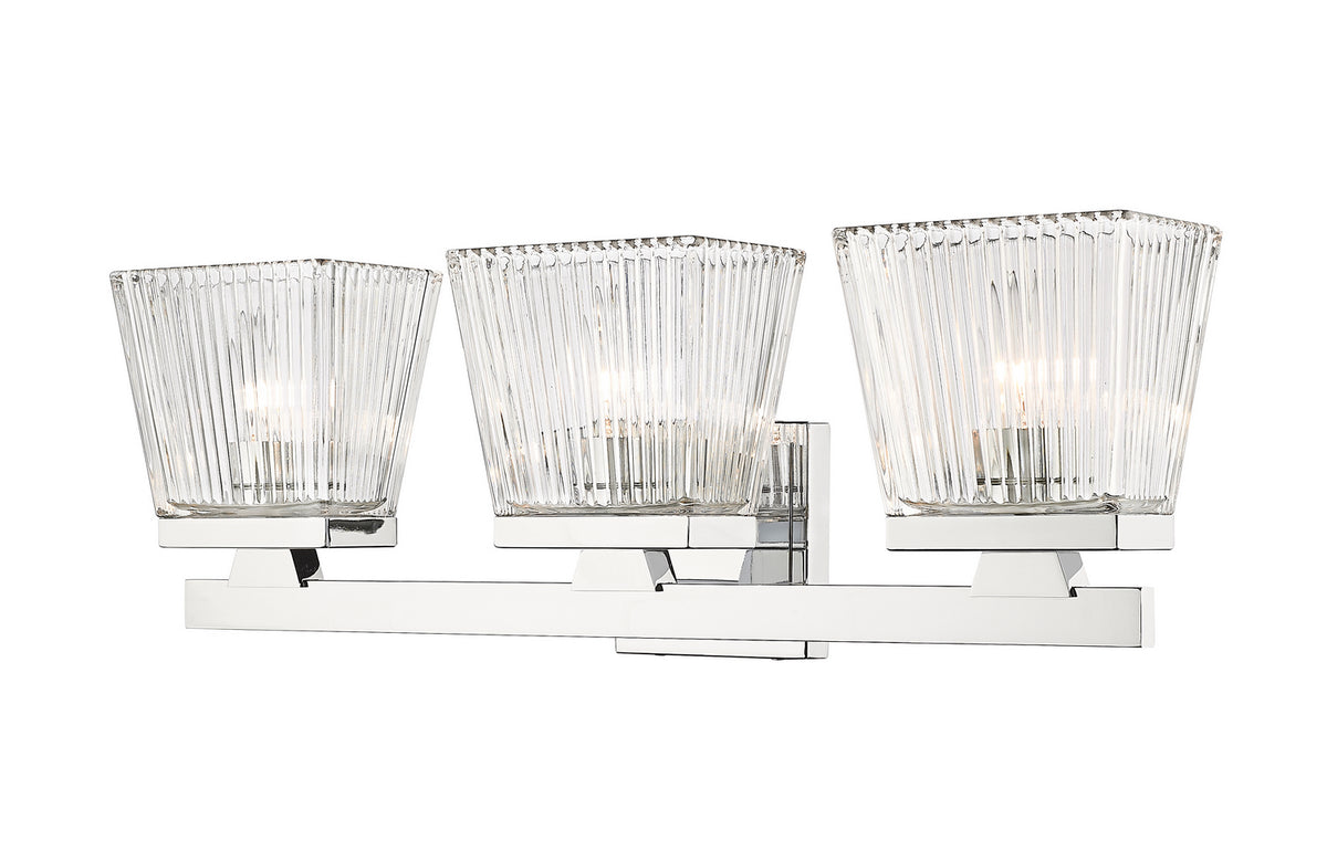 Luminaire de vanité Astor Chrome, Transparent, 23" – Z-Lite