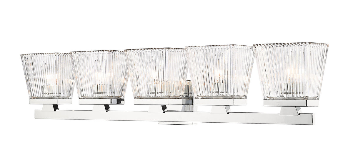 Luminaire de vanité Astor Chrome, Transparent, 36" – Z-Lite