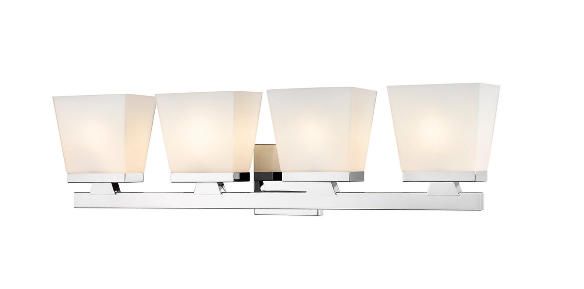 Luminaire de vanité Astor Chrome, Opale givrée, 29" – Z-Lite