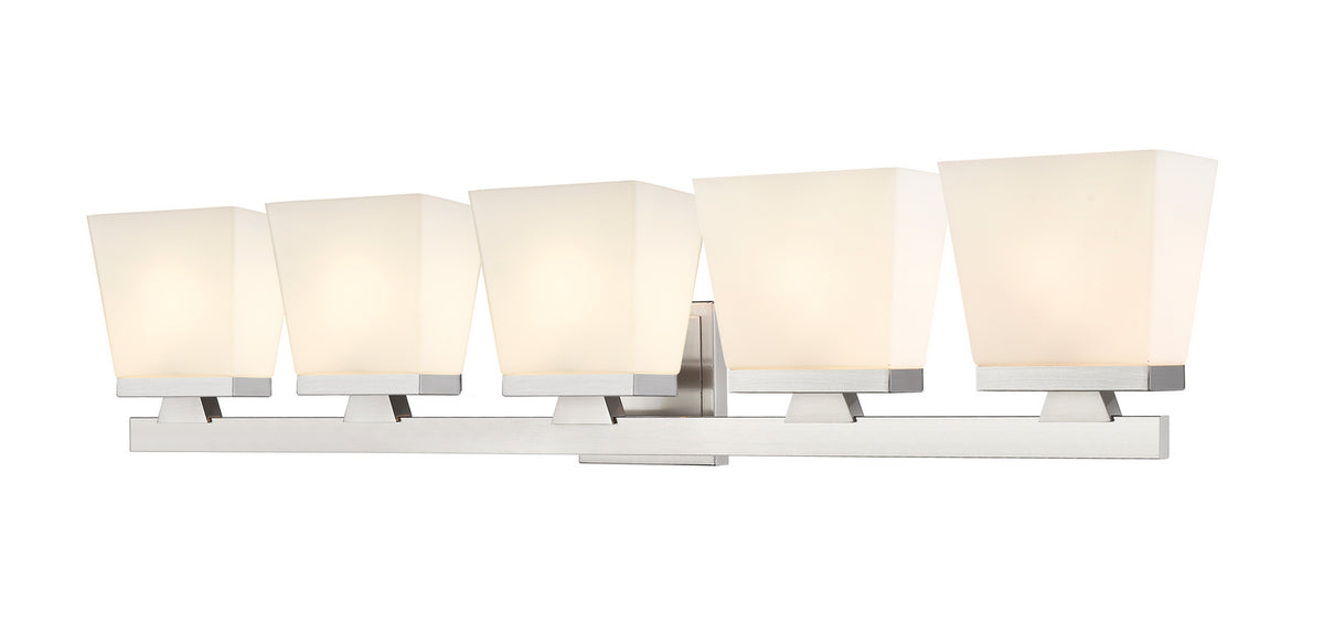 Luminaire de vanité Astor Nickel brossé, Opale givrée, 36" – Z-Lite