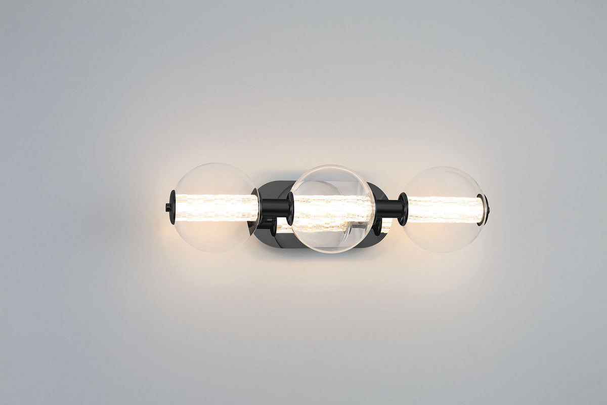 Luminaire de vanité Atomo Noir mat, 24 3/4" – vue 3