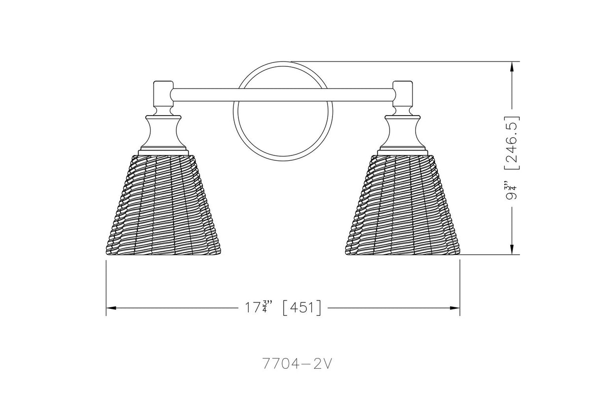 Luminaire de vanité Auden Nickel brossé, 17 3/4" – vue 6