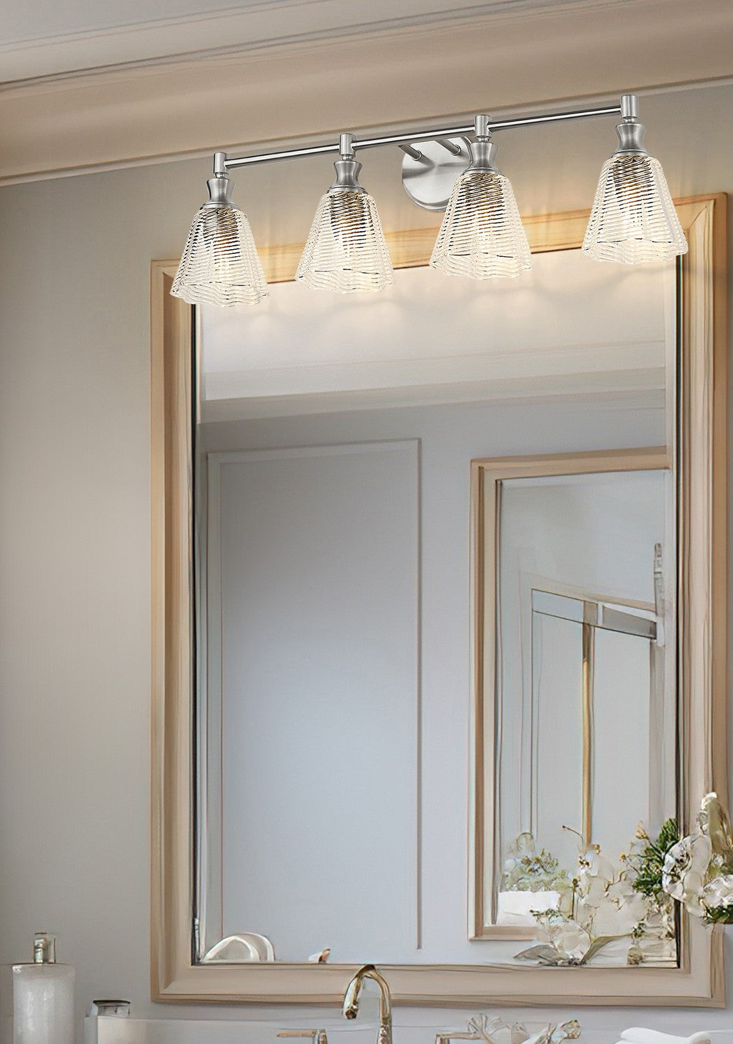 Luminaire de vanité Auden Nickel brossé, 31 3/4" – vue 8