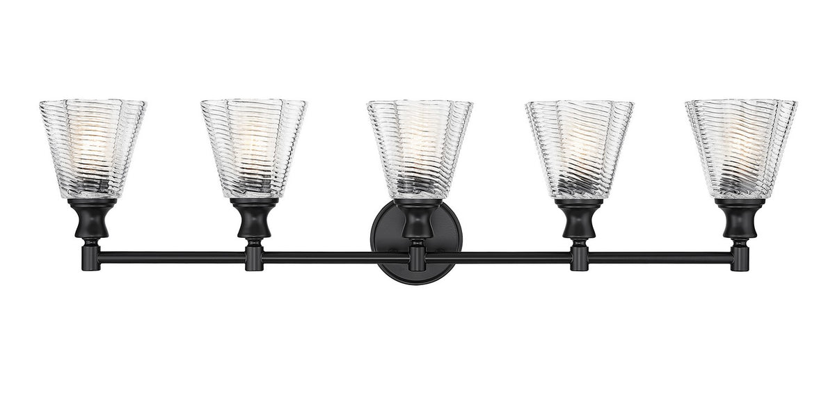 Luminaire de vanité Auden Noir mat, 39 3/4" – vue 3