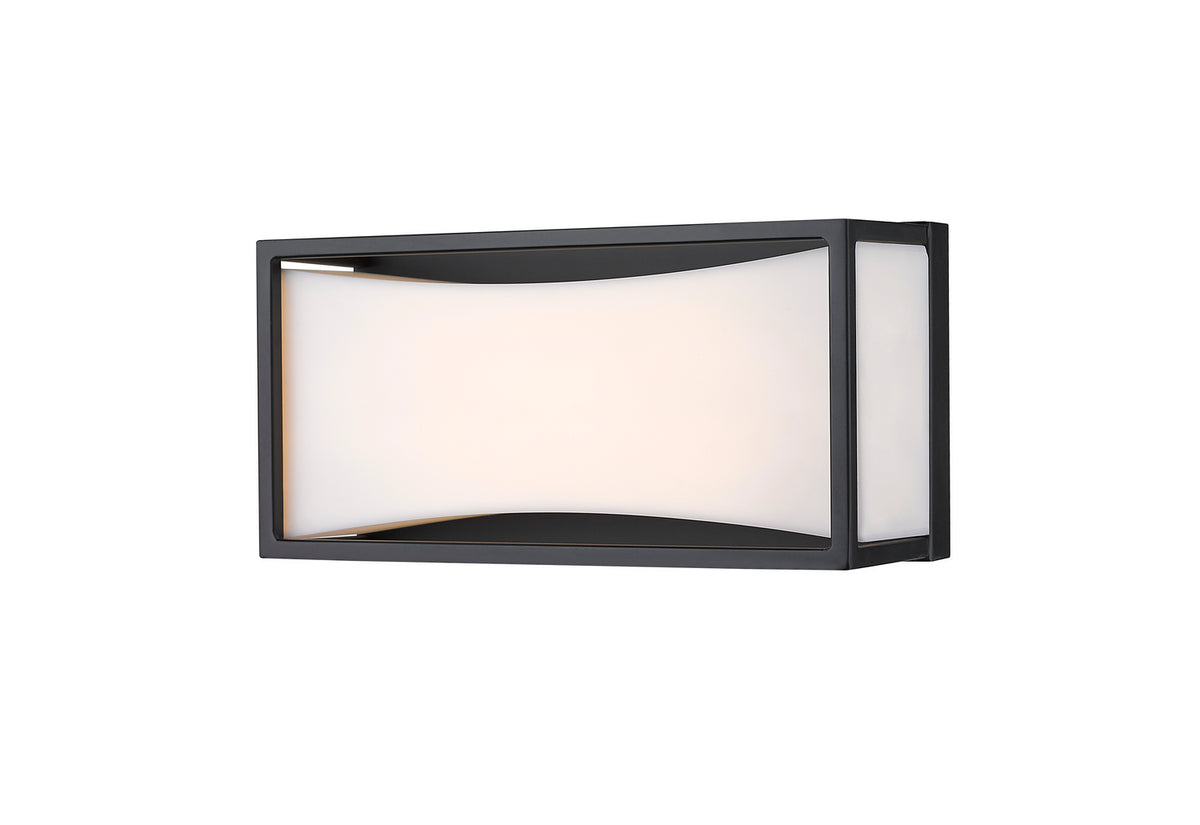 Barre d'éclairage de salle de bain Baden Noir mat, 10" – Z-Lite