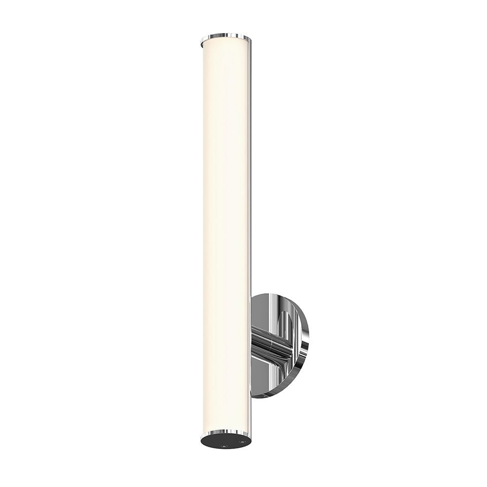 Luminaire de vanité Bauhaus Columns - 18" Chrome poli by Sonneman | Luminaires & cie