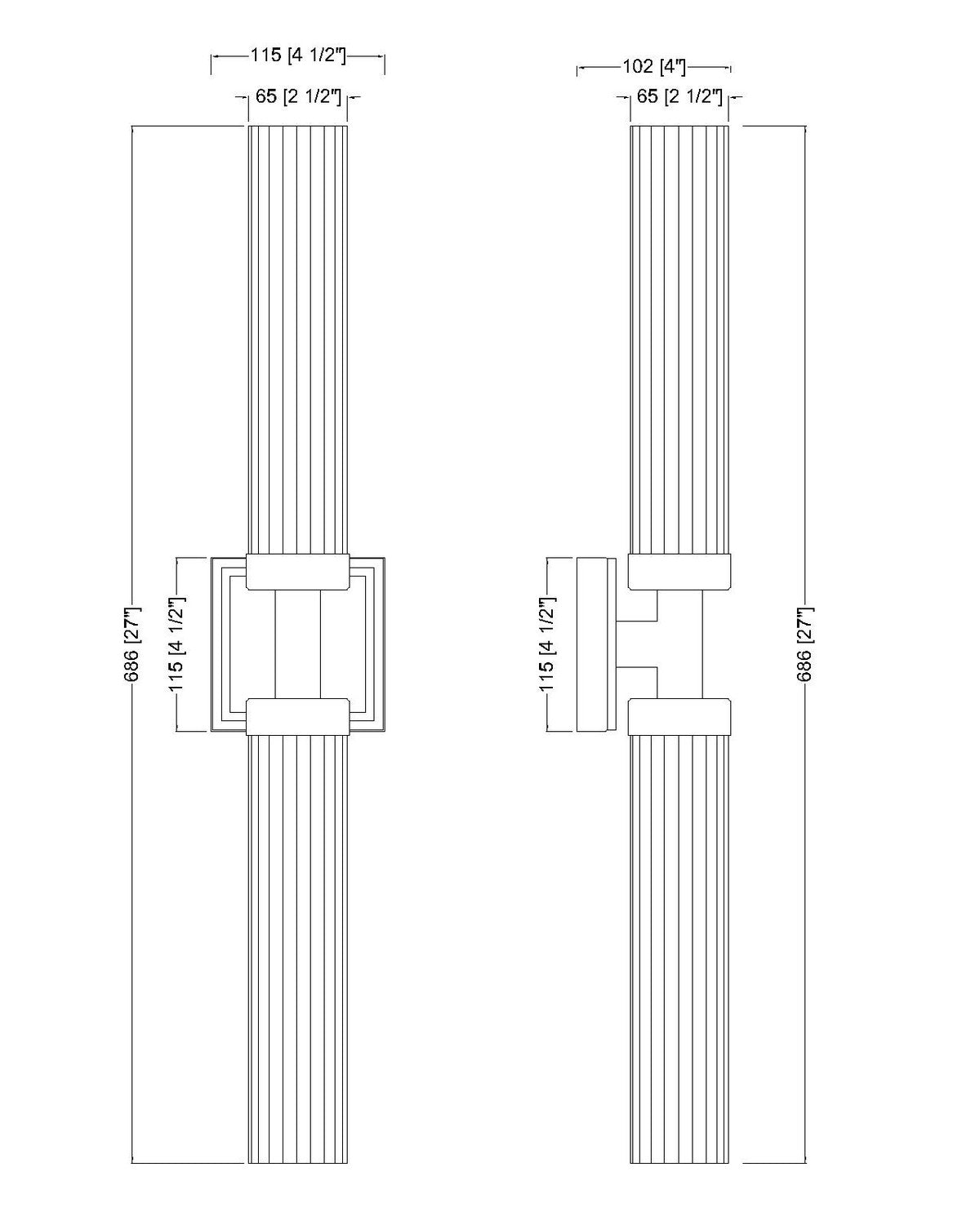 Luminaire de vanité Beau Nickel brossé – vue 6