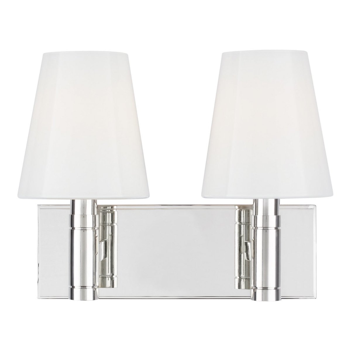 Luminaire de vanité Beckham Classic - Nickel poli 13 1/4" by Visual Comfort Studio | Luminaires & cie