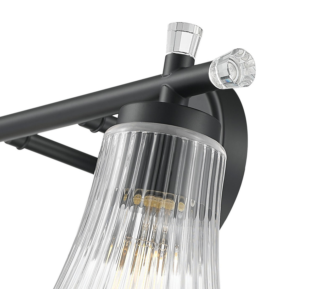 Luminaire de vanité Belle Noir mat, 16" – vue 4