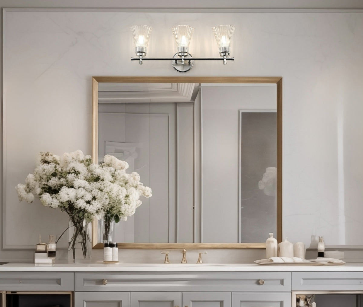 Luminaire de vanité Belle Nickel brossé, 24" – vue 6