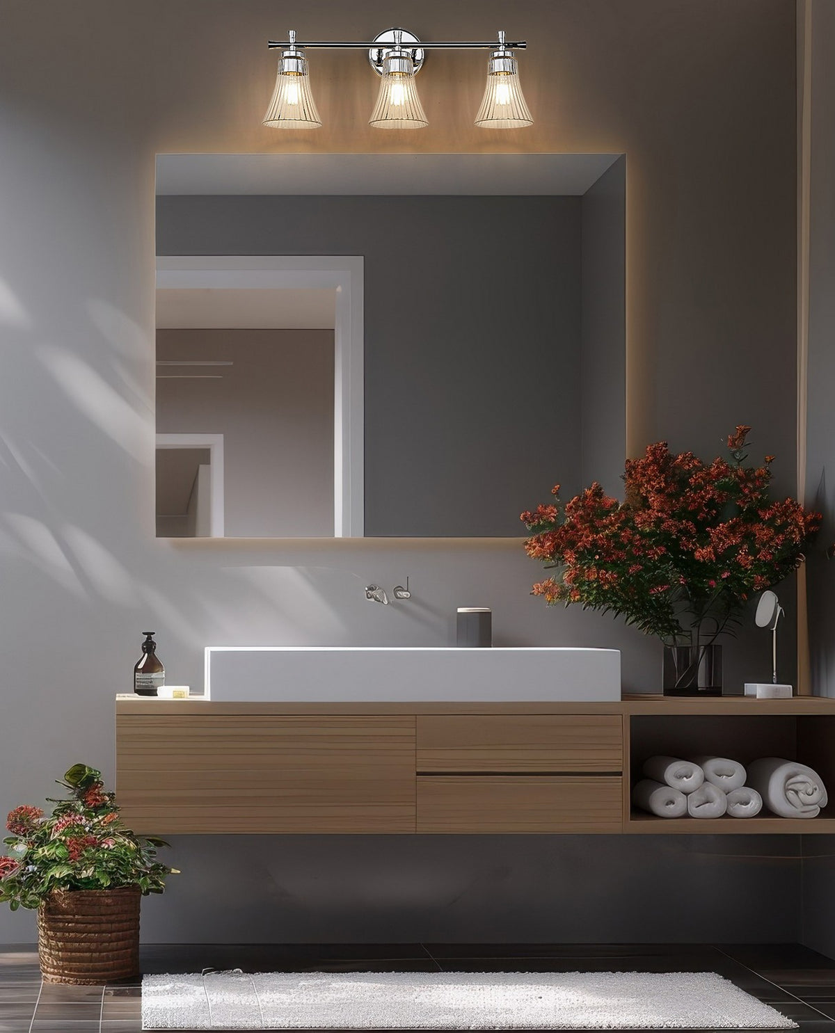 Luminaire de vanité Belle Chrome, 24" – vue 6