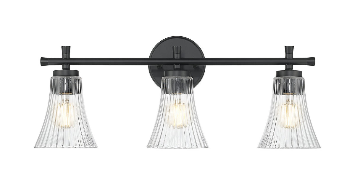 Luminaire de vanité Belle Noir mat, 24" – vue 2