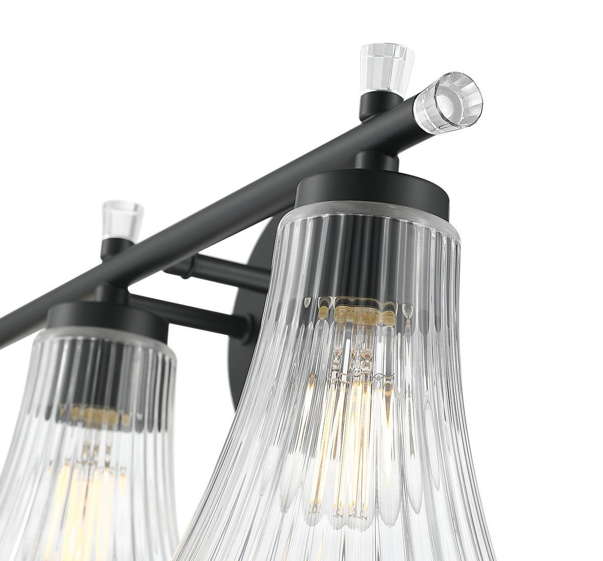 Luminaire de vanité Belle Noir mat, 24" – vue 4