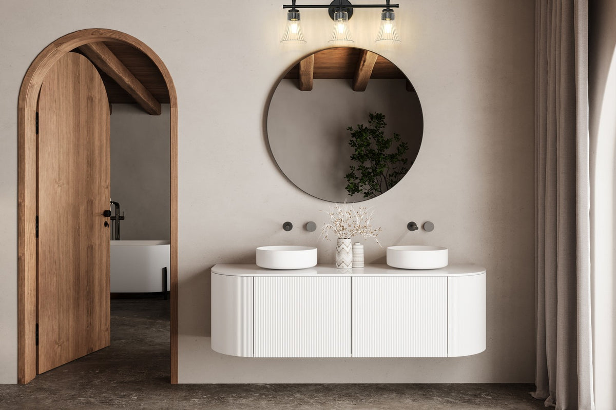 Luminaire de vanité Belle Noir mat, 24" – vue 6