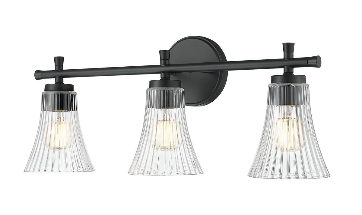 Luminaire de vanité Belle Noir mat, 24" – Z-Lite
