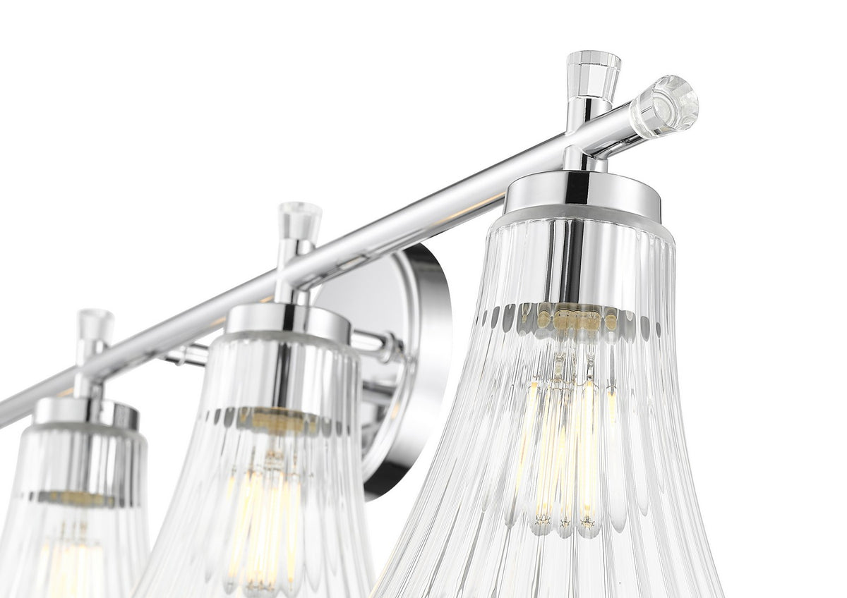 Luminaire de vanité Belle Chrome, 32" – vue 4