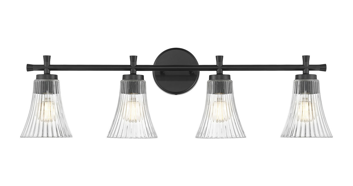 Luminaire de vanité Belle Noir mat, 32" – vue 2