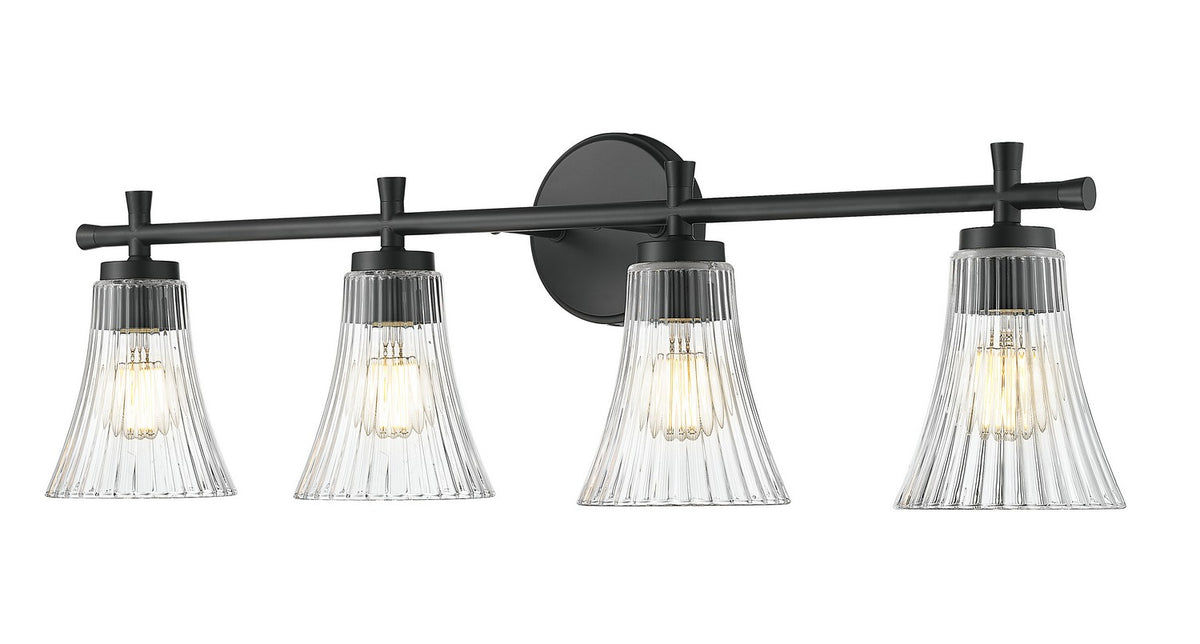 Luminaire de vanité Belle Noir mat, 32" – Z-Lite