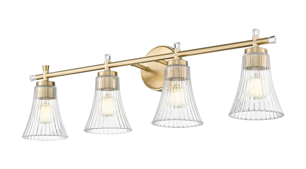 Luminaire de vanité Belle Or moderne, 32" – vue 3