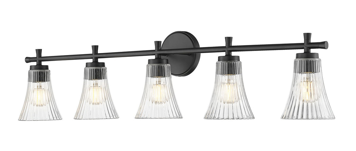 Luminaire de vanité Belle Noir mat, 42" – Z-Lite