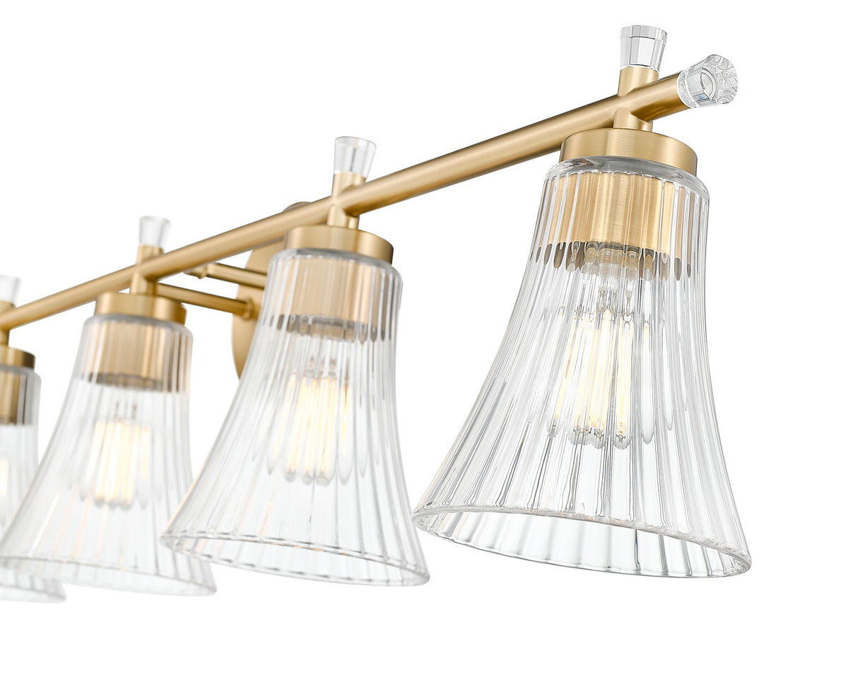 Luminaire de vanité Belle Or moderne, 42" – vue 4