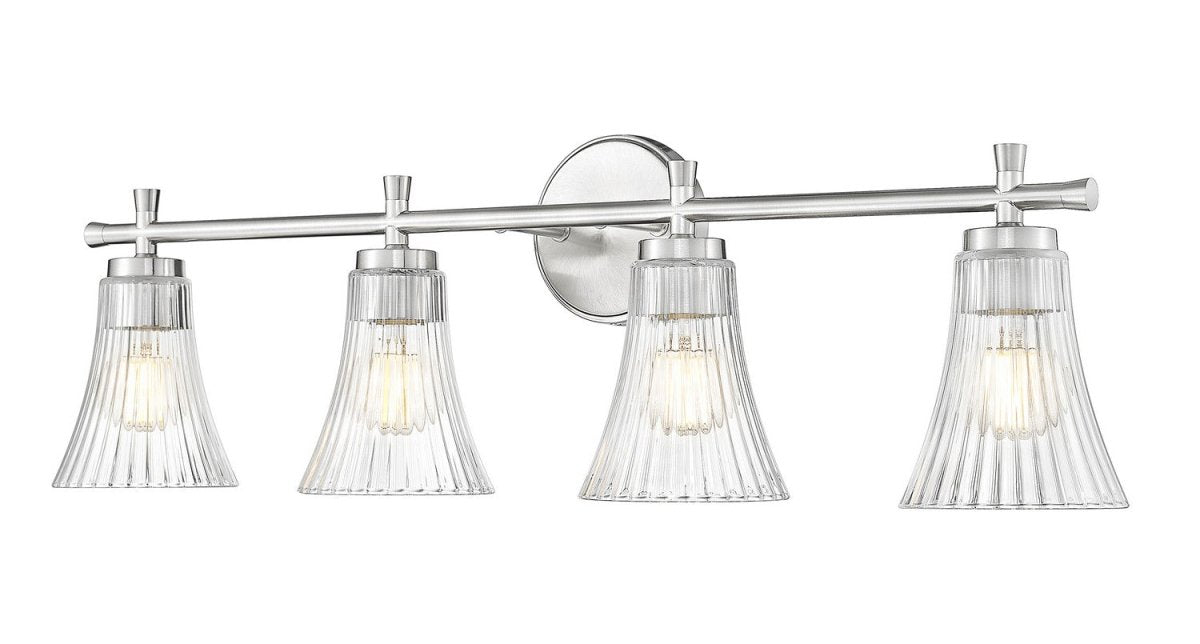 Luminaire de vanité Belle - Nickel brossé 32" by Z-Lite | Luminaires & cie