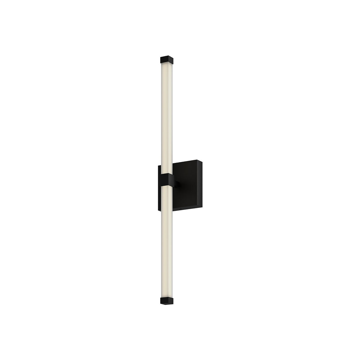 Barre d'éclairage de salle de bain Blade Noir, 24 1/8" – Kuzco Lighting