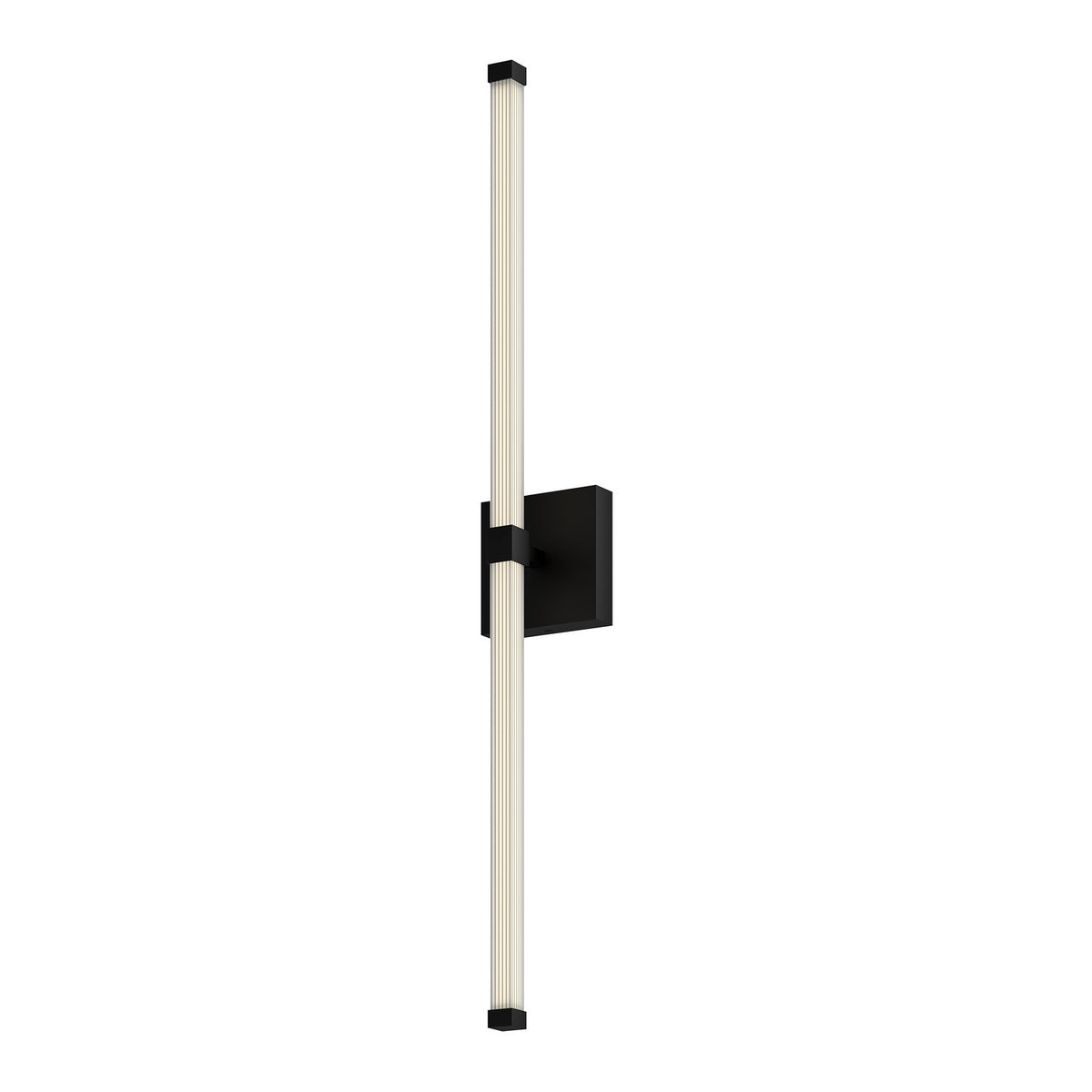 Barre d'éclairage de salle de bain Blade Noir, 32" – Kuzco Lighting
