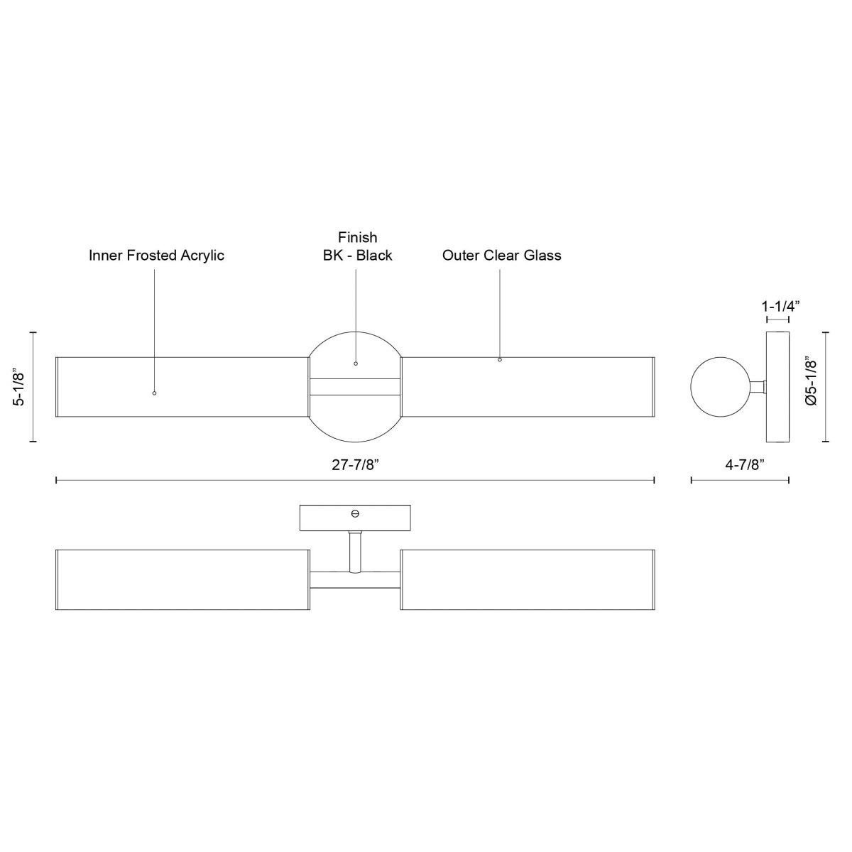 Luminaire de vanité Braga - by Kuzco Lighting | Luminaires & cie