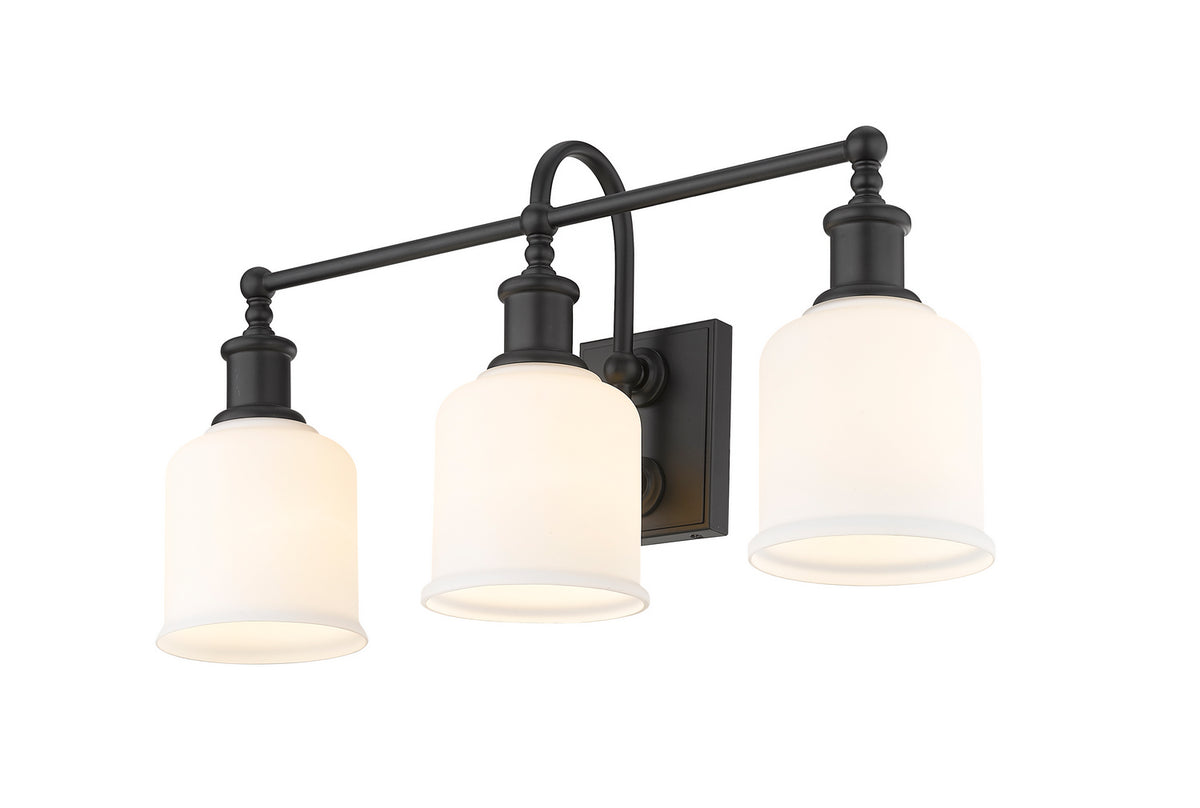 Luminaire de vanité Bryant Noir mat, Opale mate, 24" – Z-Lite