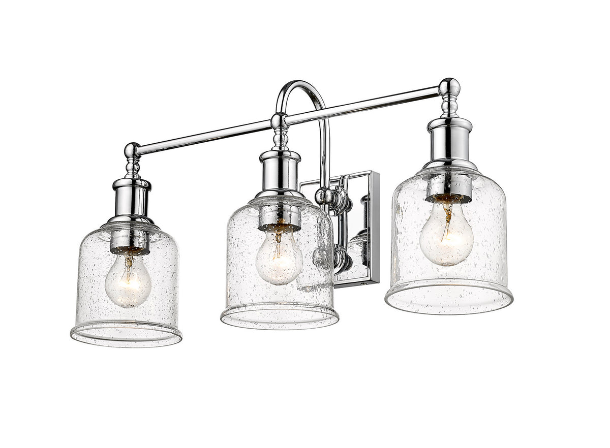 Luminaire de vanité Bryant Chrome, Grené transparent, 24" – Z-Lite