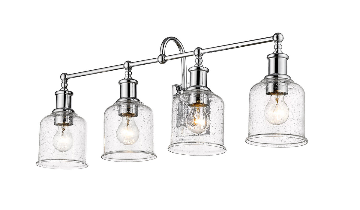 Luminaire de vanité Bryant Chrome, Grené transparent, 32" – Z-Lite